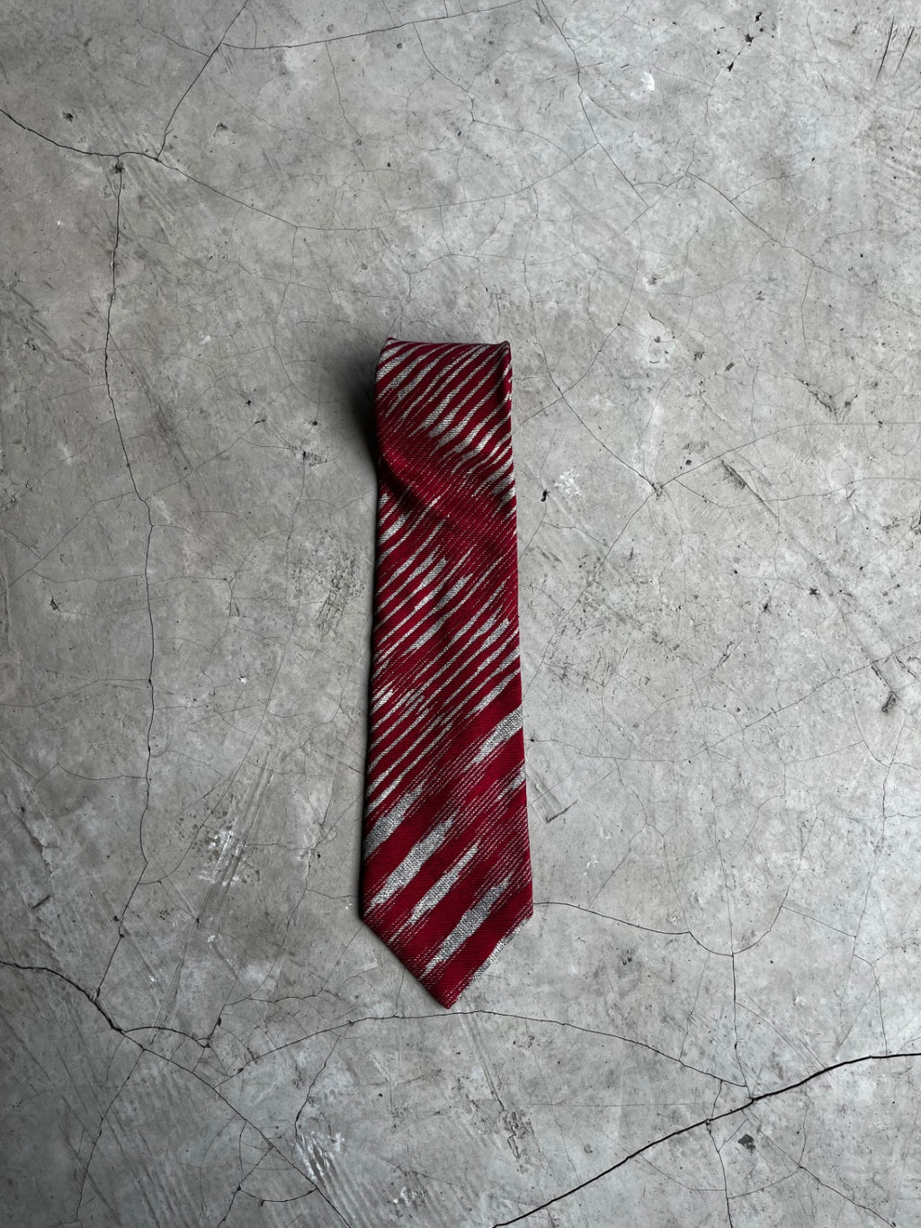 Missoni Cravatte Red and Silver Tie