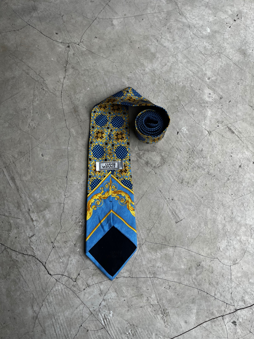 Gianni Versace Printed Silk Tie