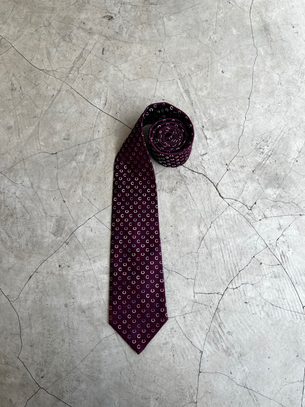 Celine Monogram Silk Tie