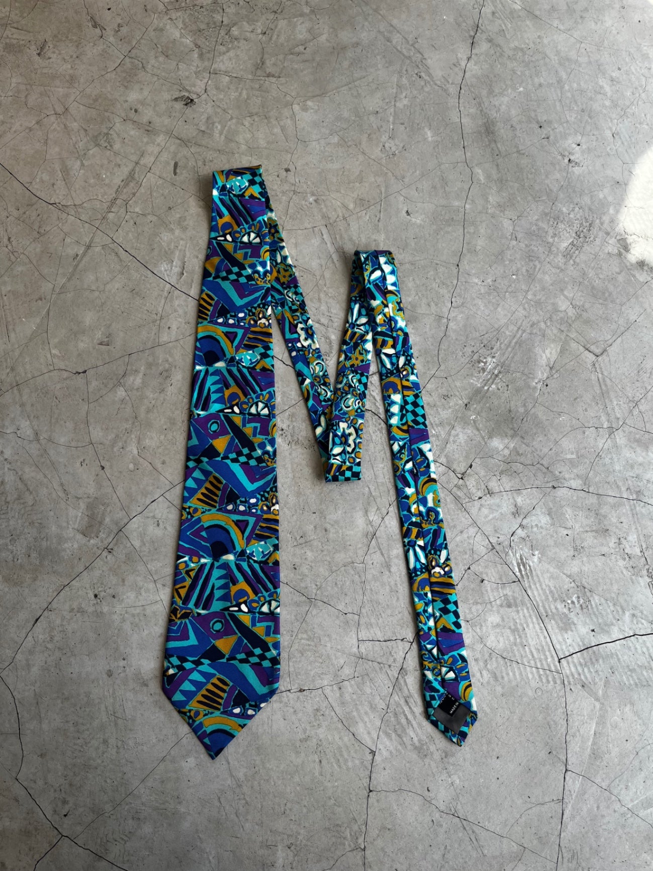 Missoni Cravatte Blue Patterned Tie