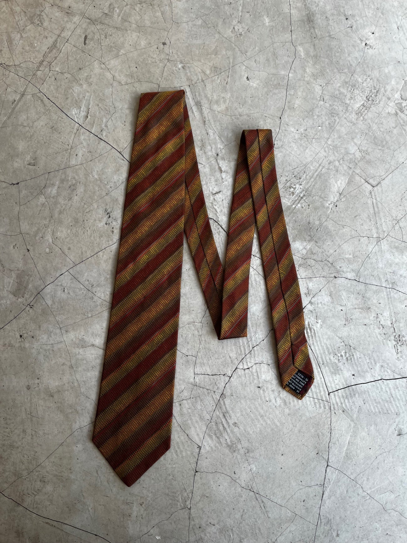 Missoni Cravette Russet Striped Tie
