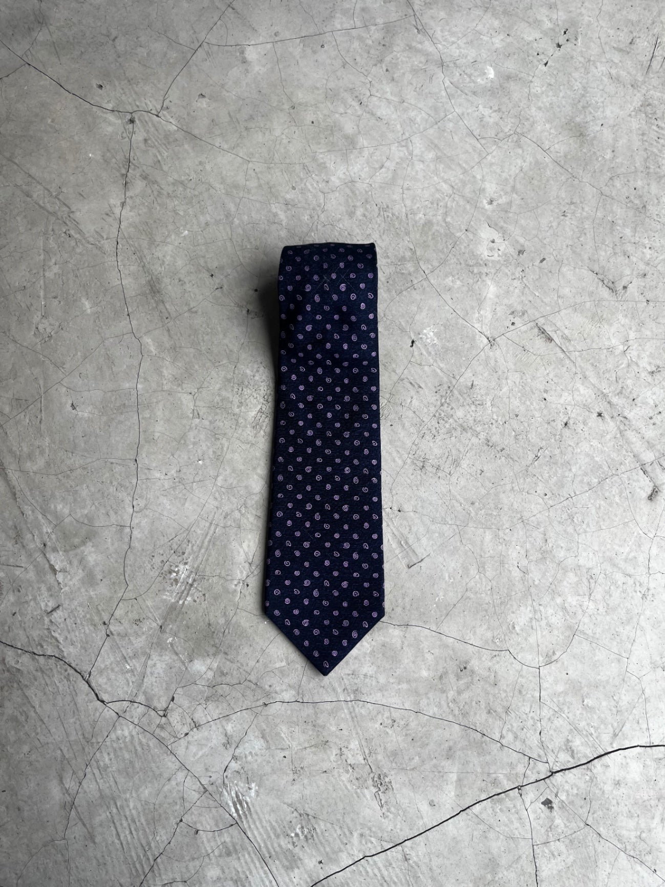 Bulgari Spiral Printed Tie