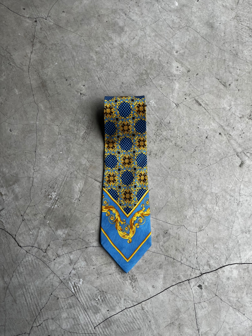 Gianni Versace Printed Silk Tie