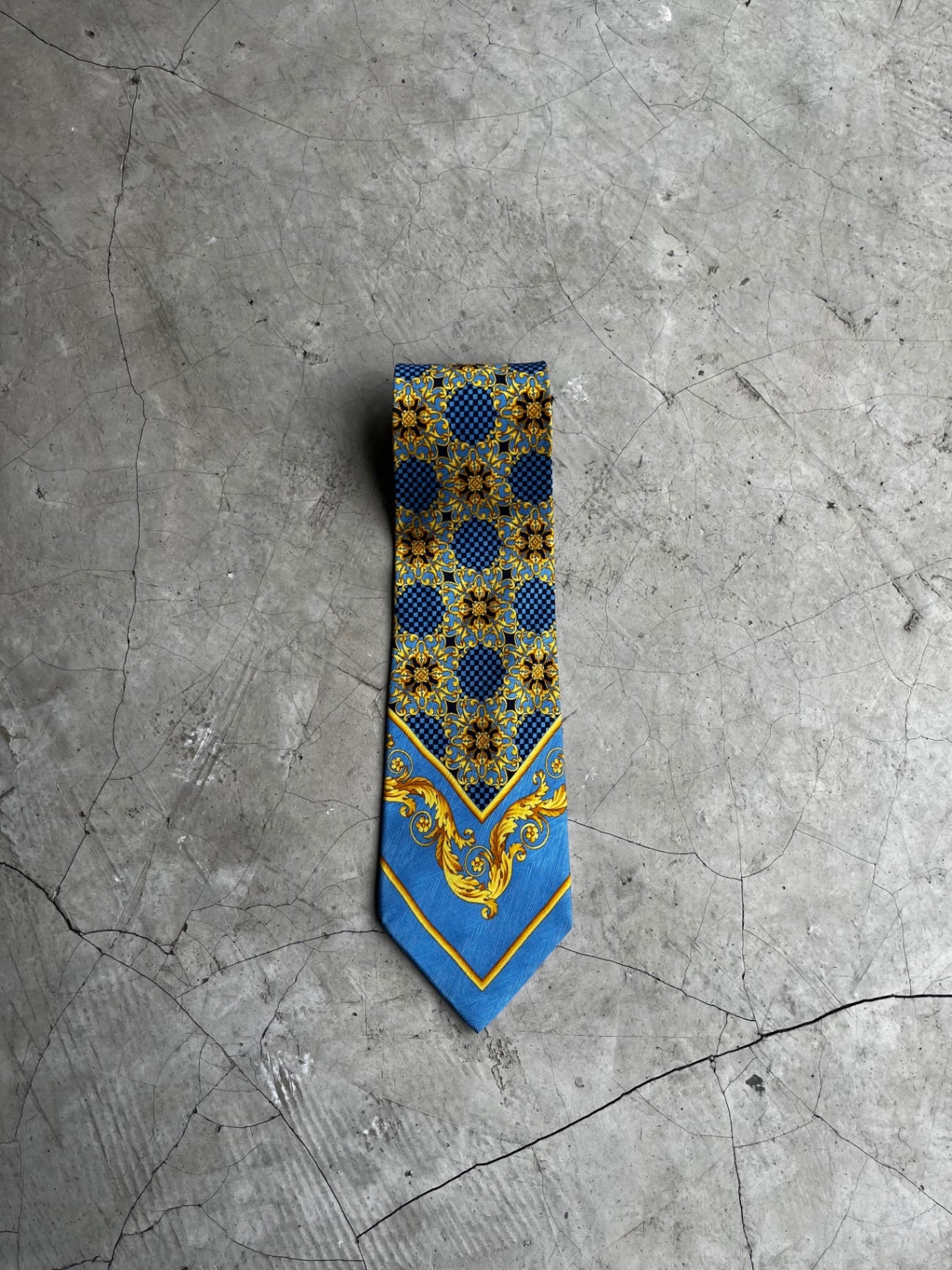 Gianni Versace Printed Silk Tie