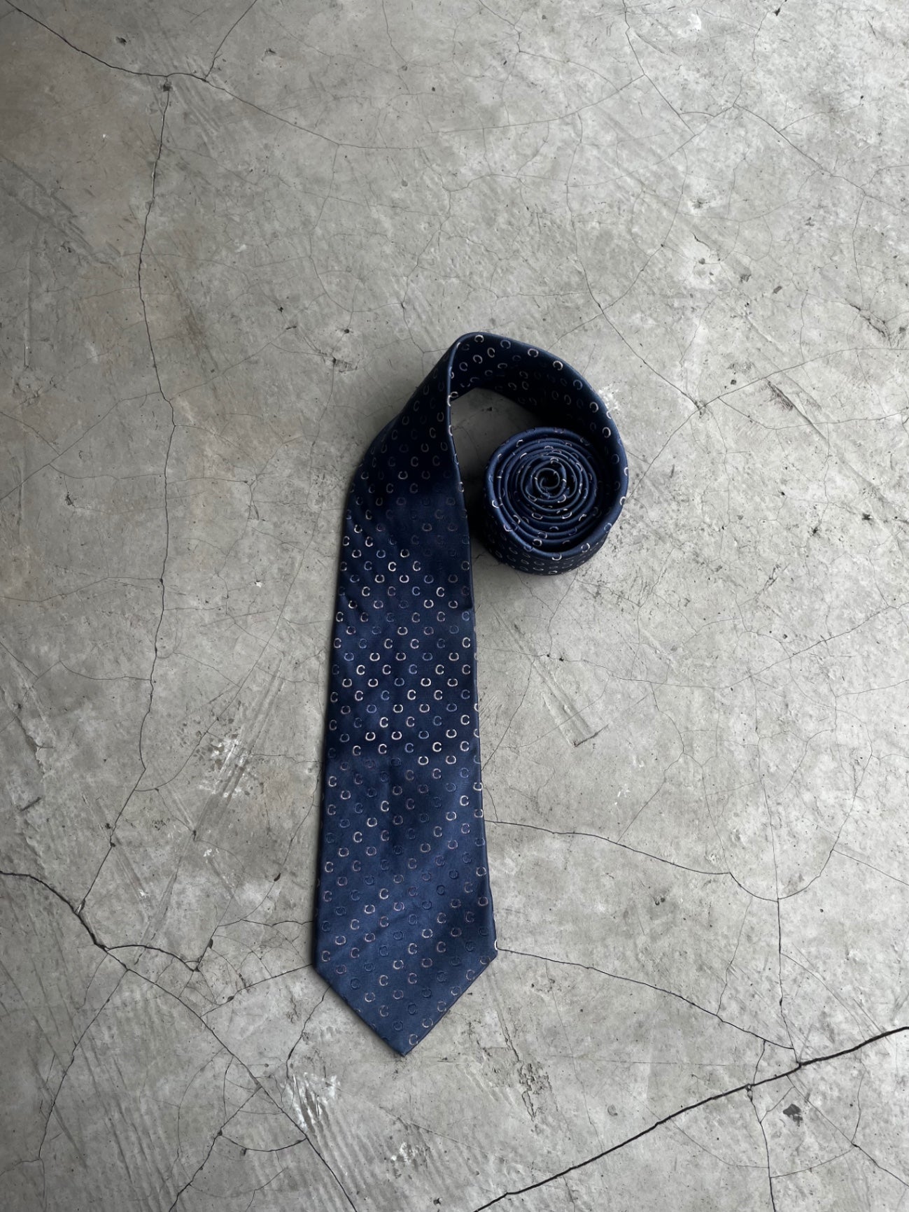 Celine Blue Monogram Tie