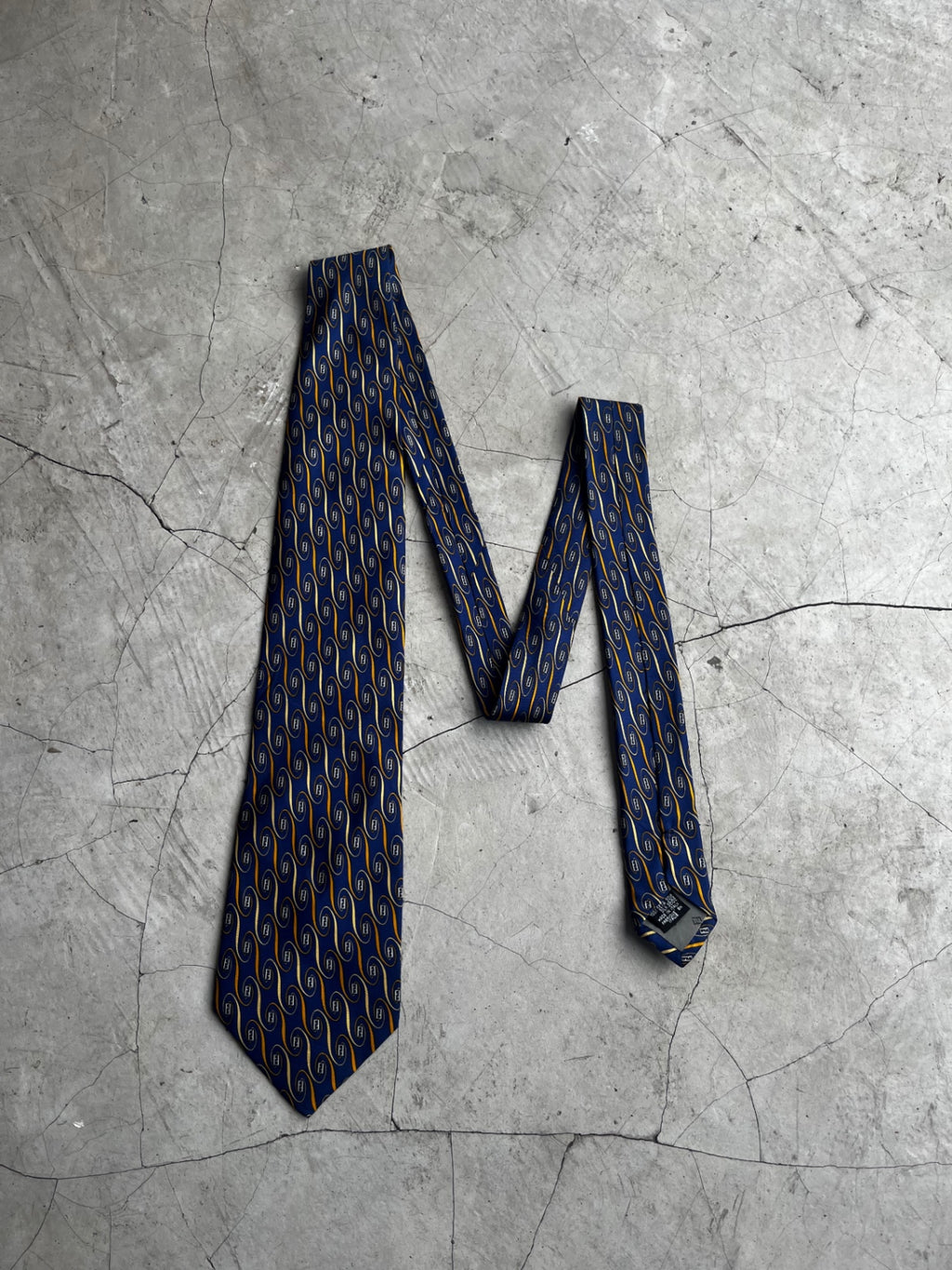 Fendi Blue Printed Tie