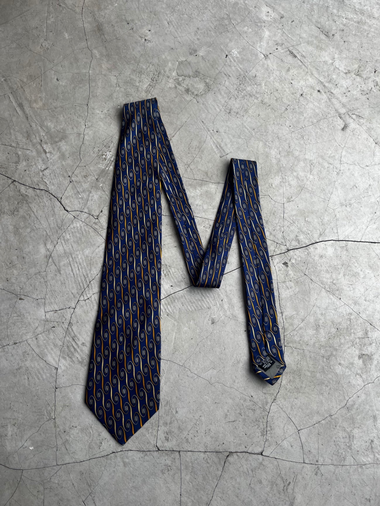 Fendi Blue Printed Tie