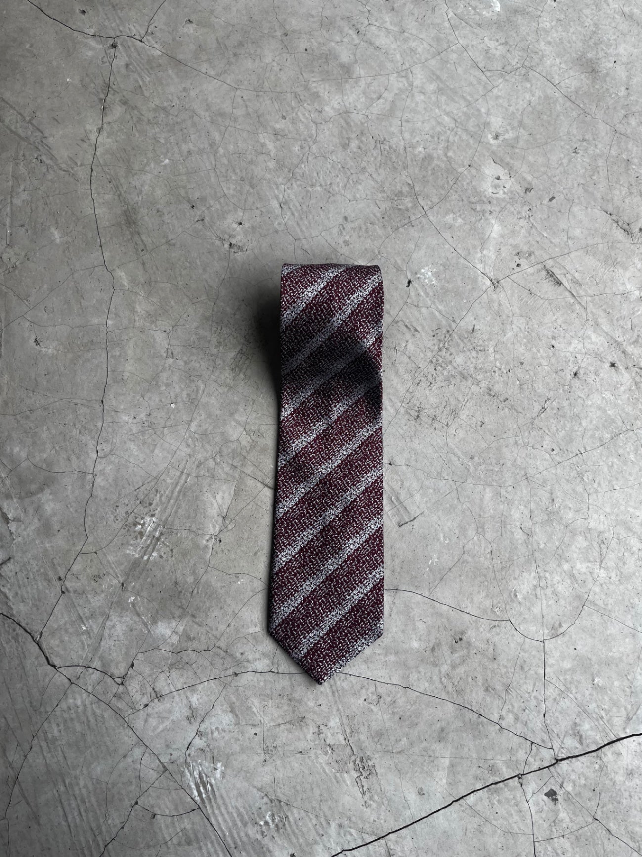 Celine Striped Silk Tie