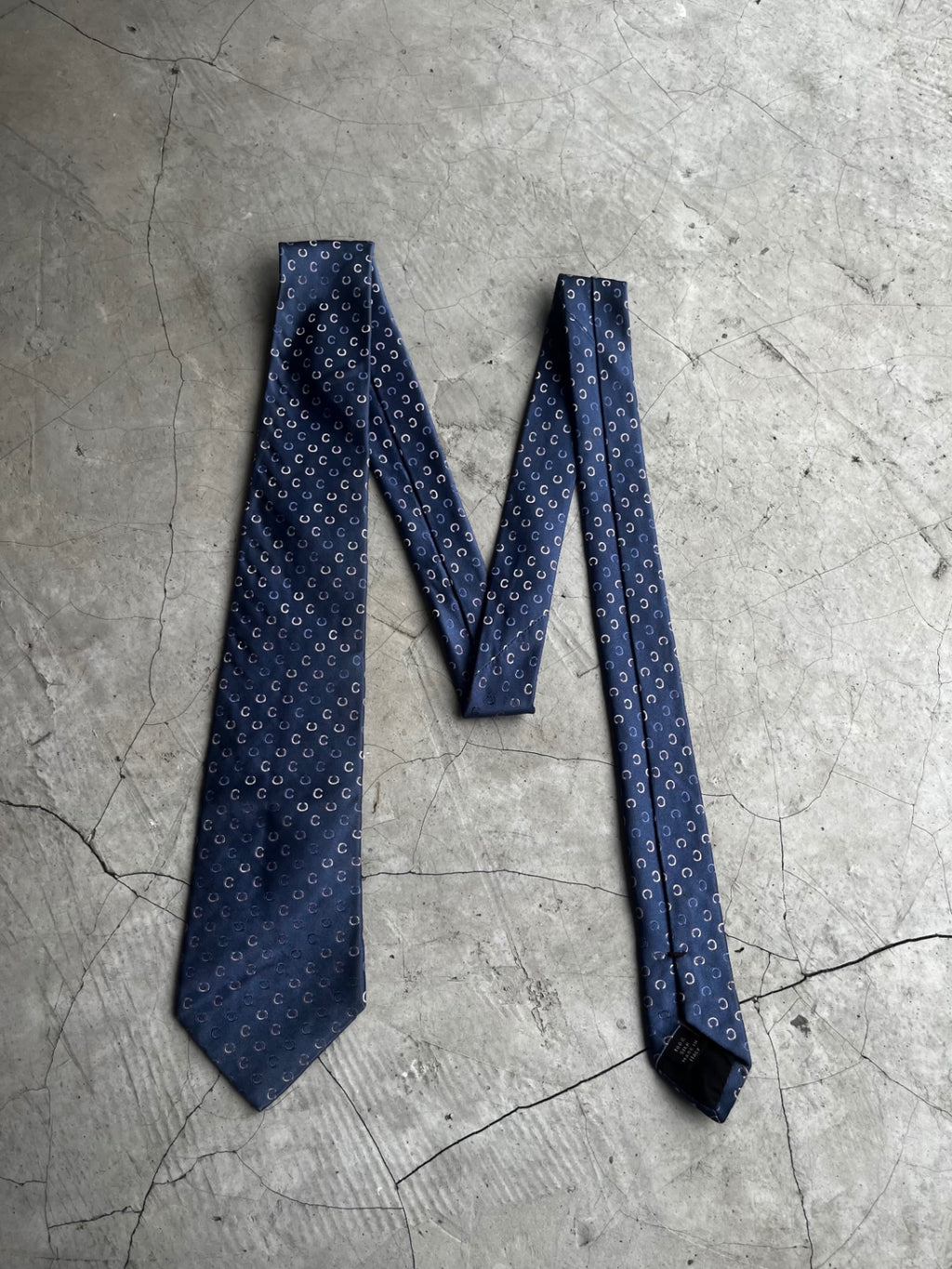 Celine Blue Monogram Tie