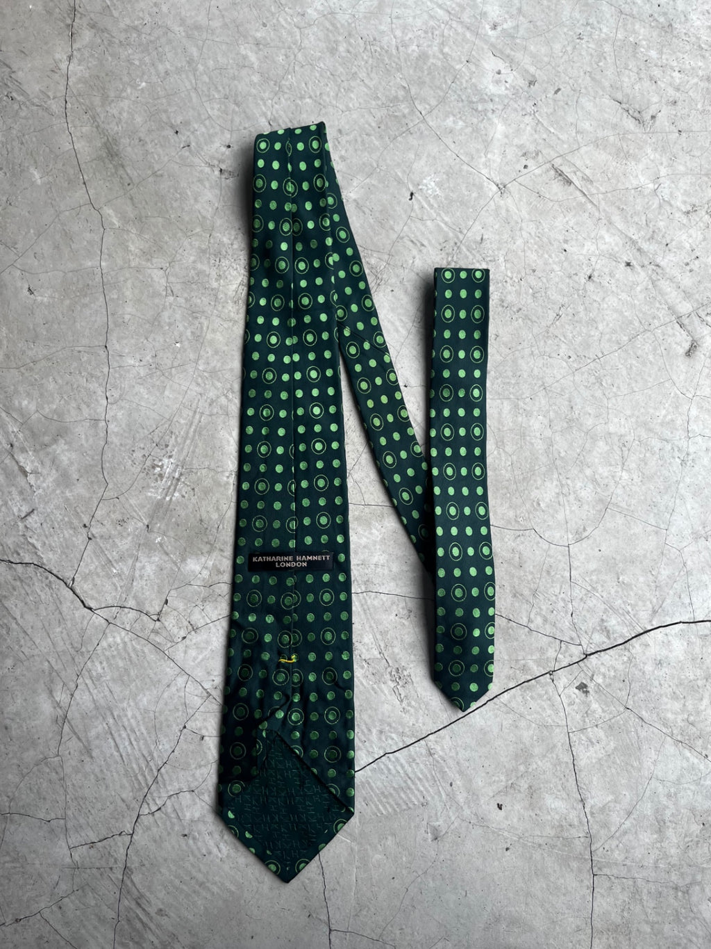 Katherine Hamnett Green Dotted Tie