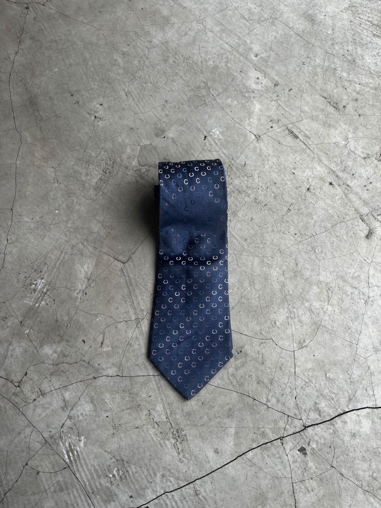 Celine Blue Monogram Tie
