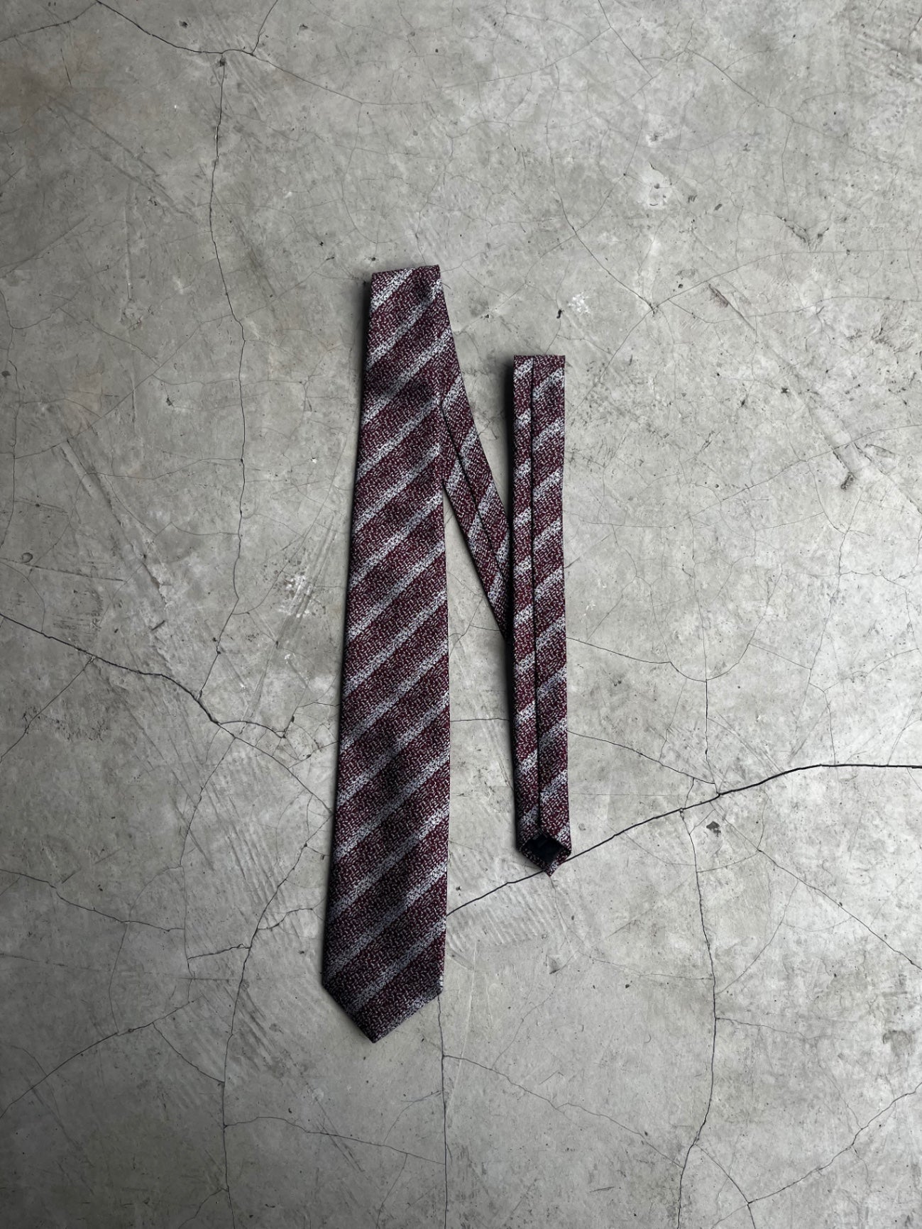 Celine Striped Silk Tie