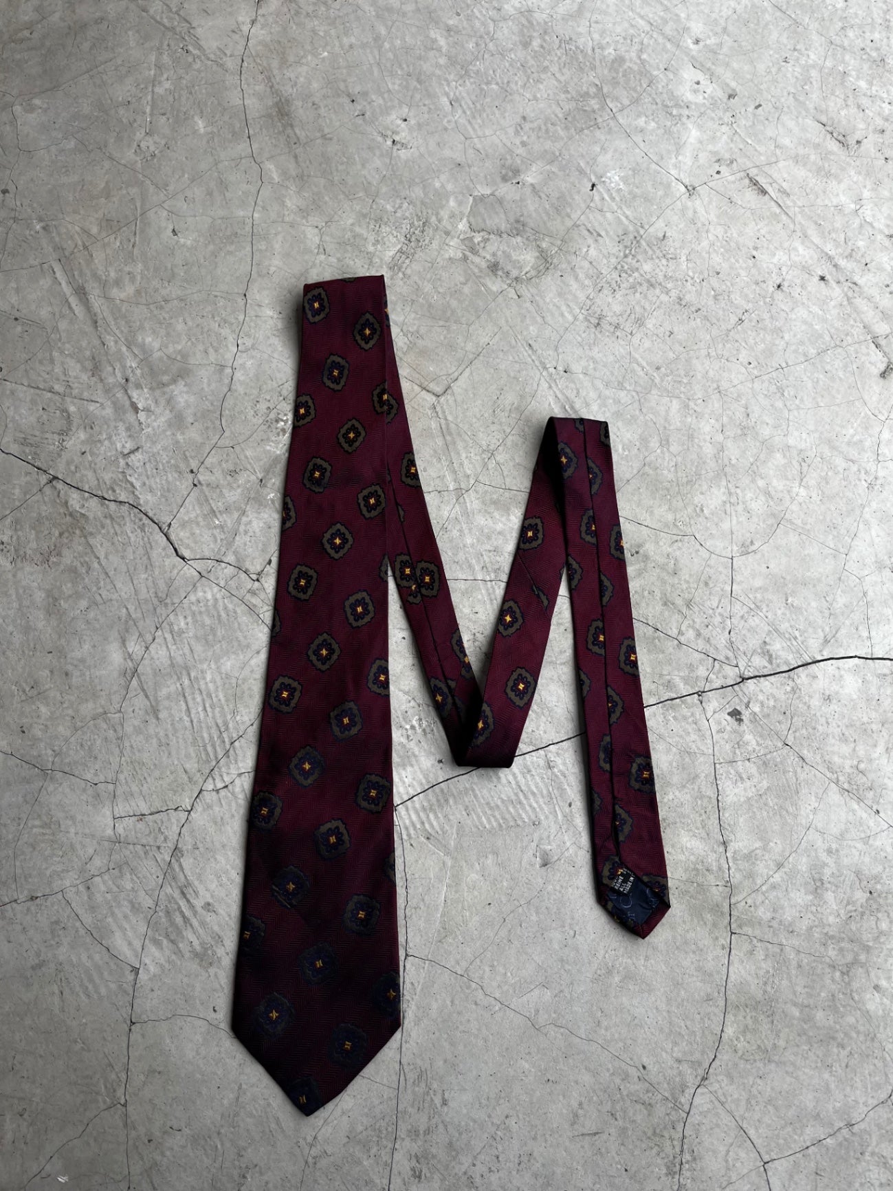 Loewe Navy Medallion Tie