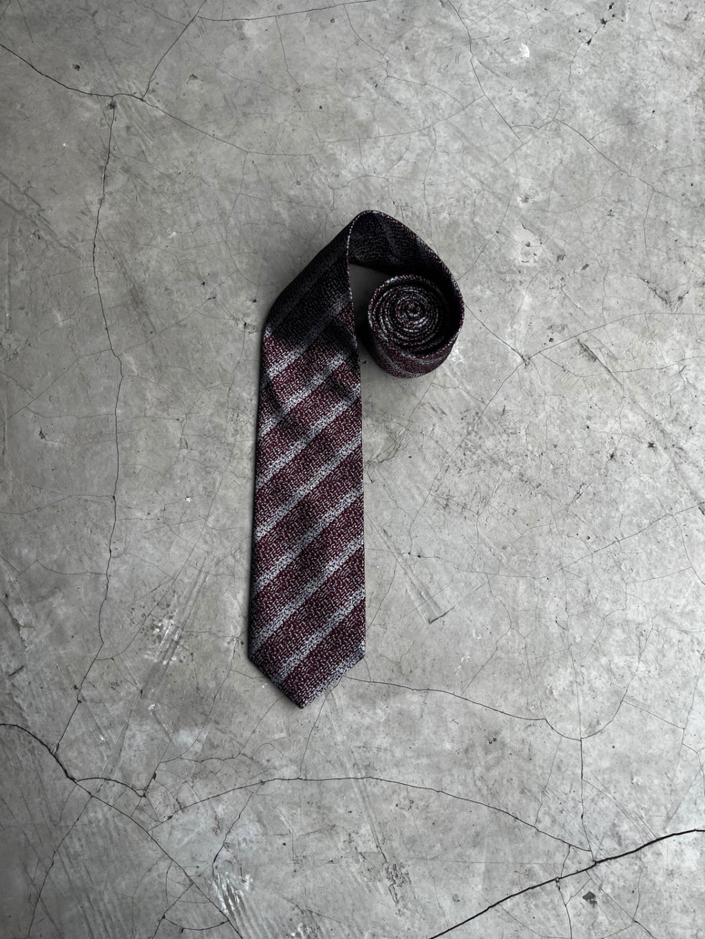 Celine Striped Silk Tie