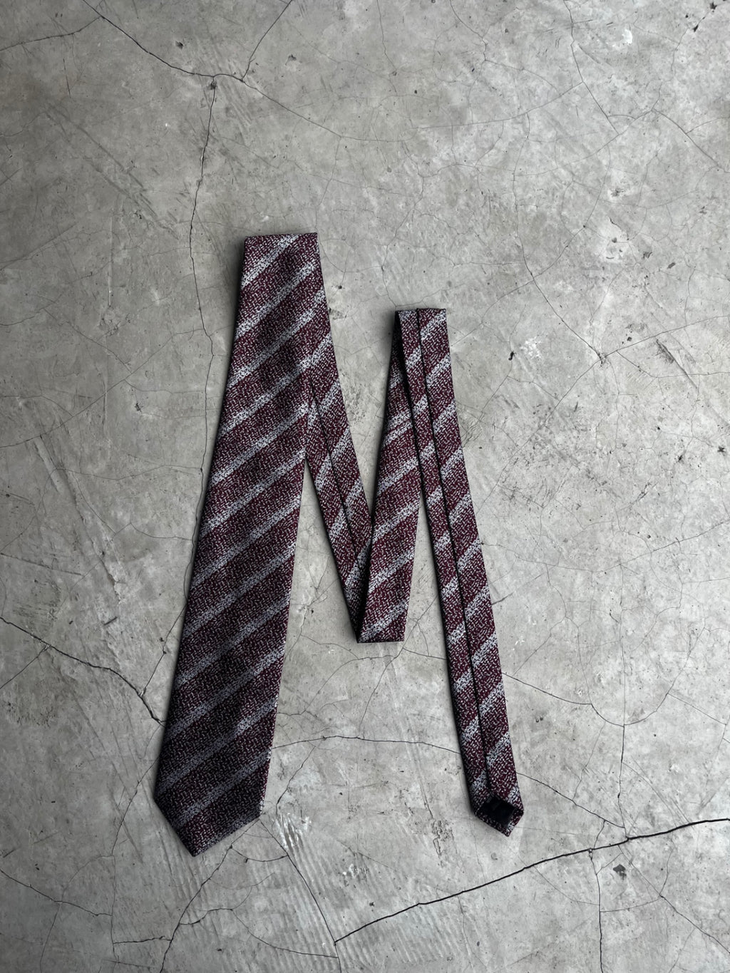 Celine Striped Silk Tie