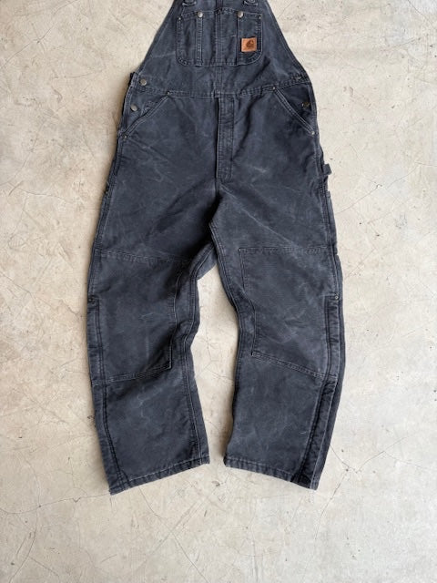 Carhartt Black Double Knee Bib