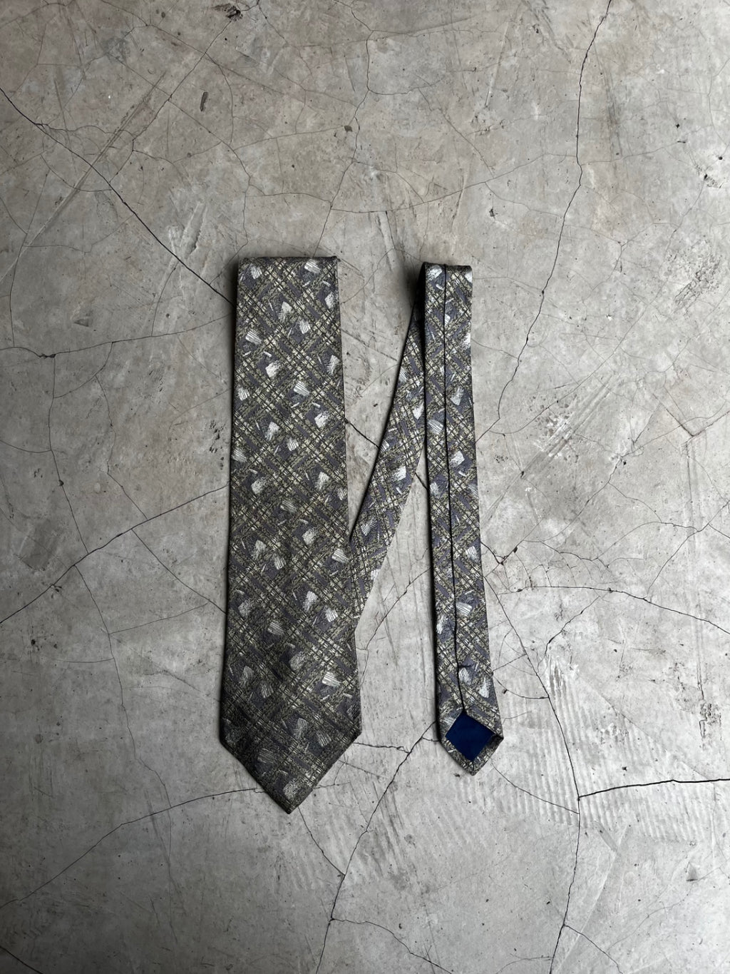 Balenciaga Silk Geometric Tie