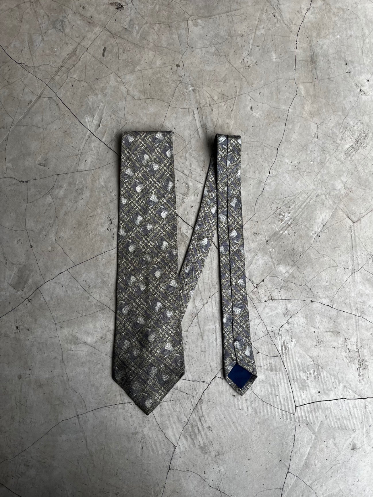 Balenciaga Silk Geometric Tie