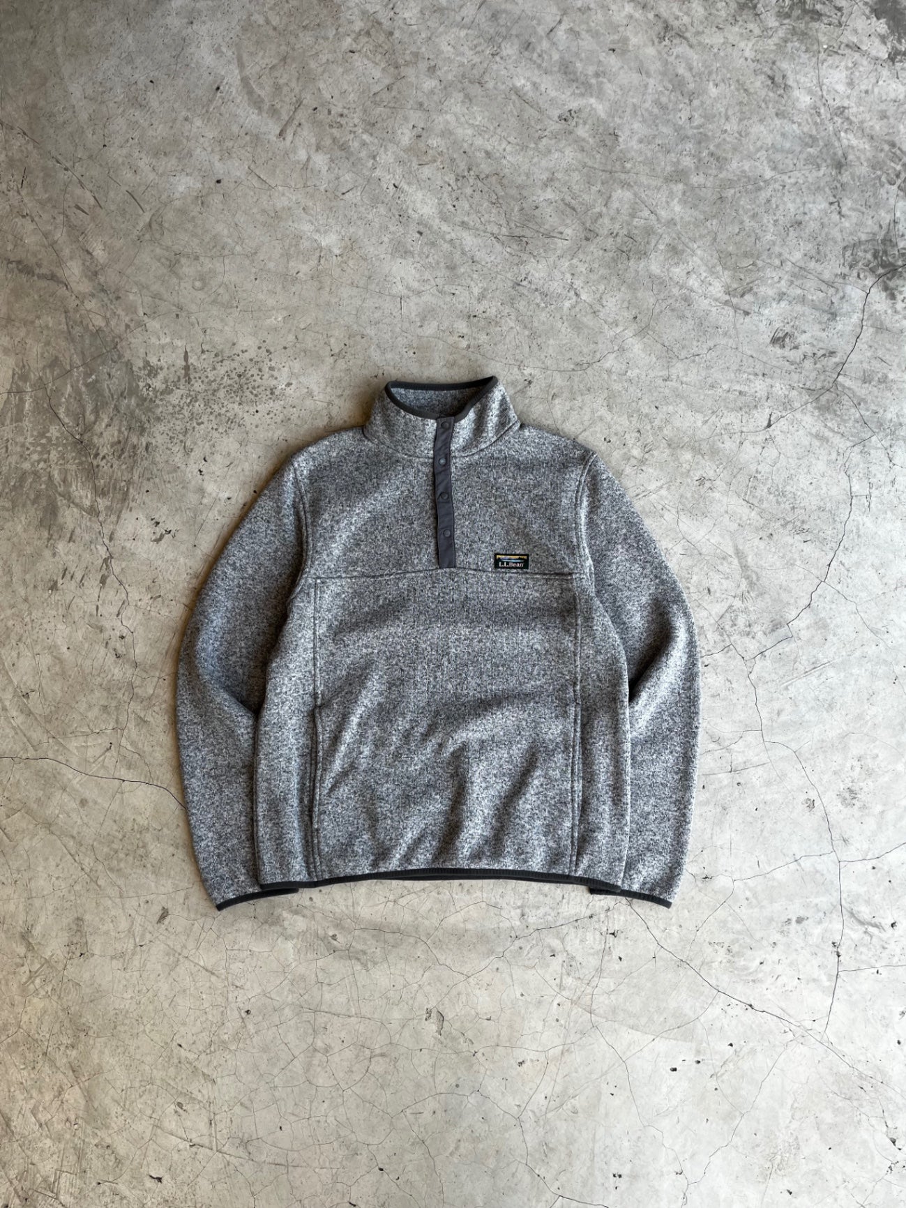 L.L Bean Grey Fleece Pullover
