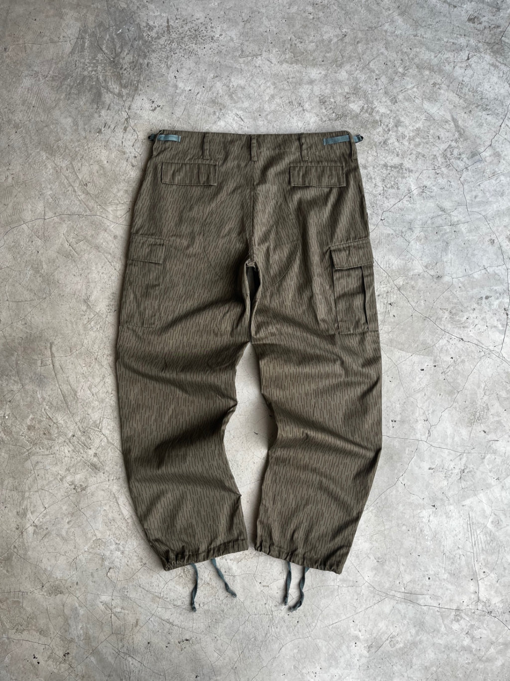 Vintage East Germany Army Raindrop Cargo Pants