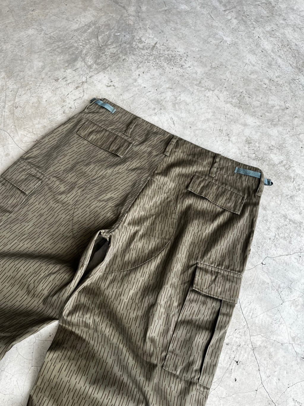 Vintage East Germany Army Raindrop Cargo Pants