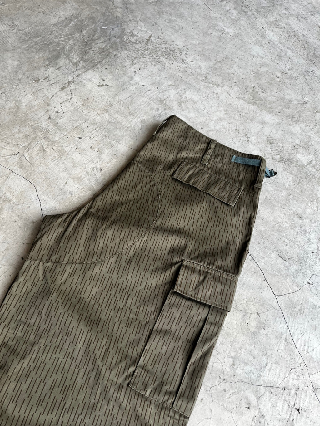 Vintage East Germany Army Raindrop Cargo Pants