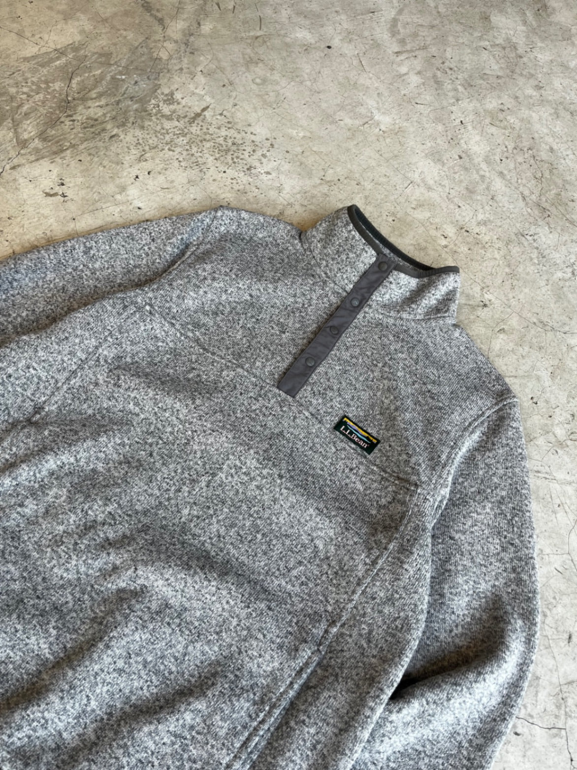 L.L Bean Grey Fleece Pullover