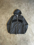 Stussy Grey Zip Up Hoodie