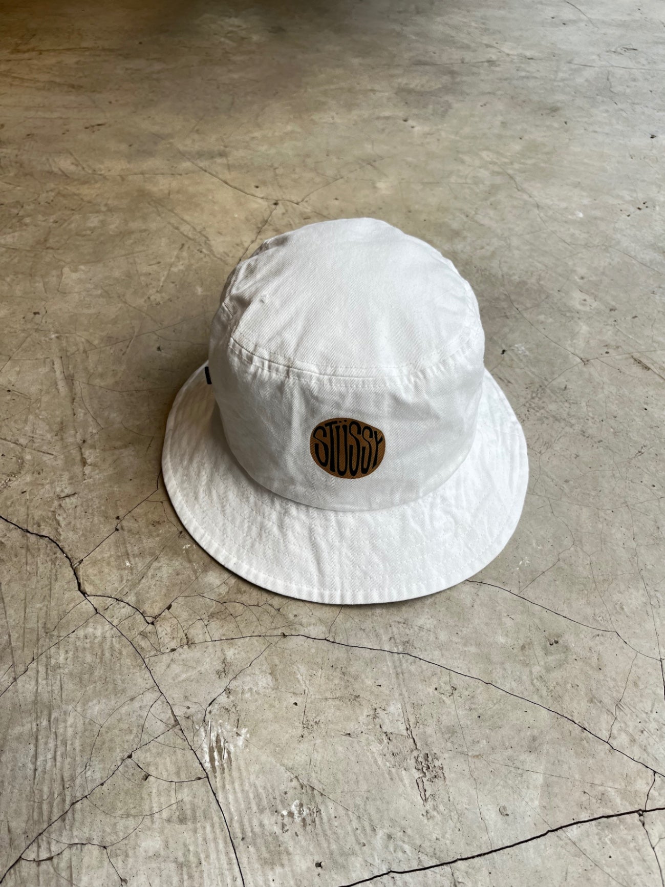 White Stussy Bucket Hat