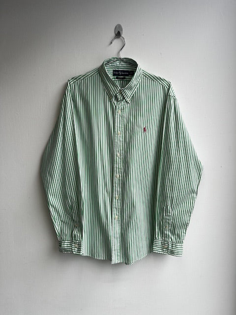 Ralph Lauren Dark Green Striped Shirt