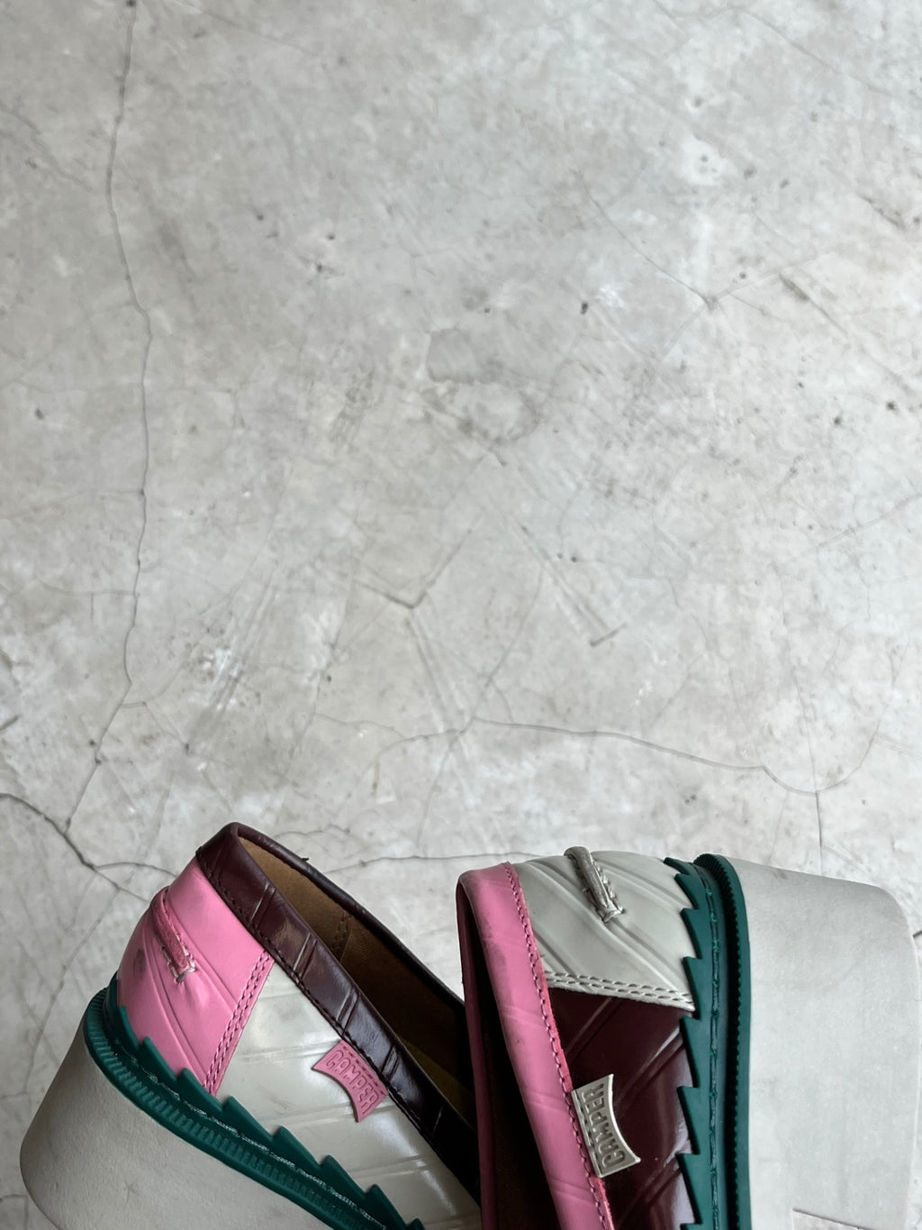 Camper Twins Multicolored Leather Loafers