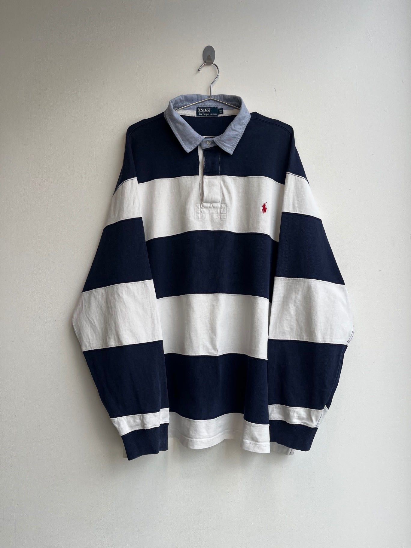 Polo Ralph Lauren Navy and White Rugby Shirt