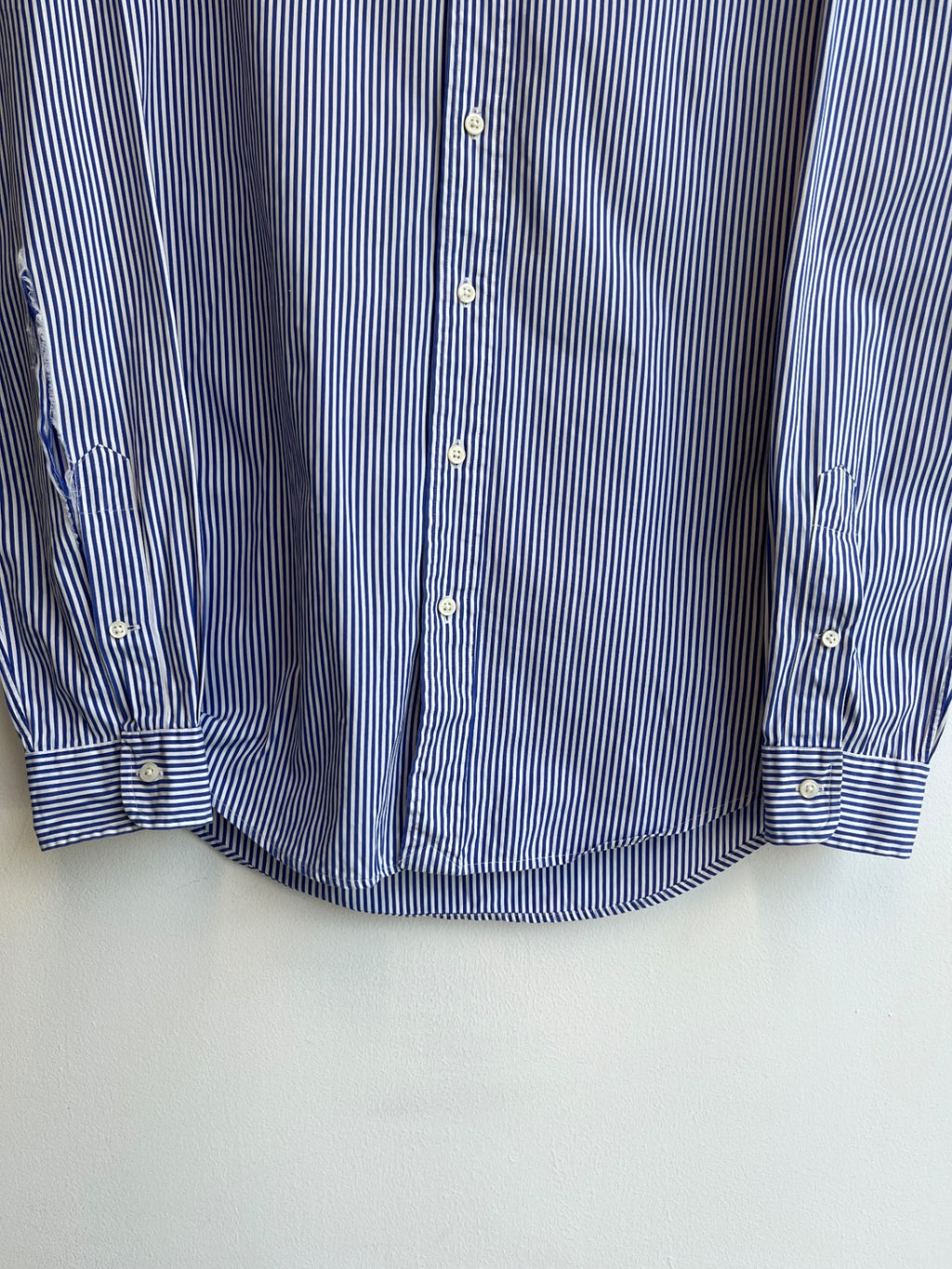 Ralph Lauren Blue Striped Custom Shirt