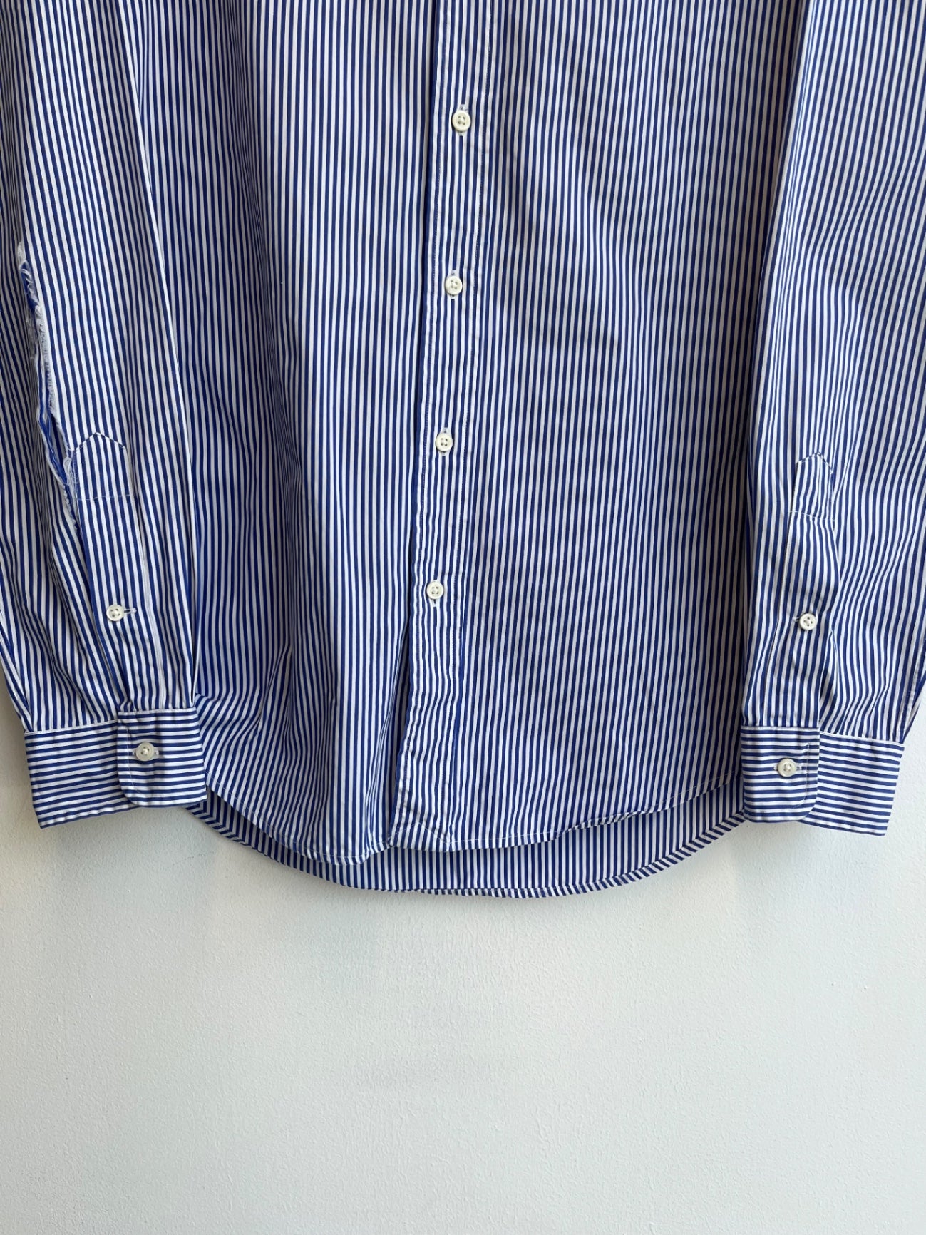 Ralph Lauren Blue Striped Custom Shirt
