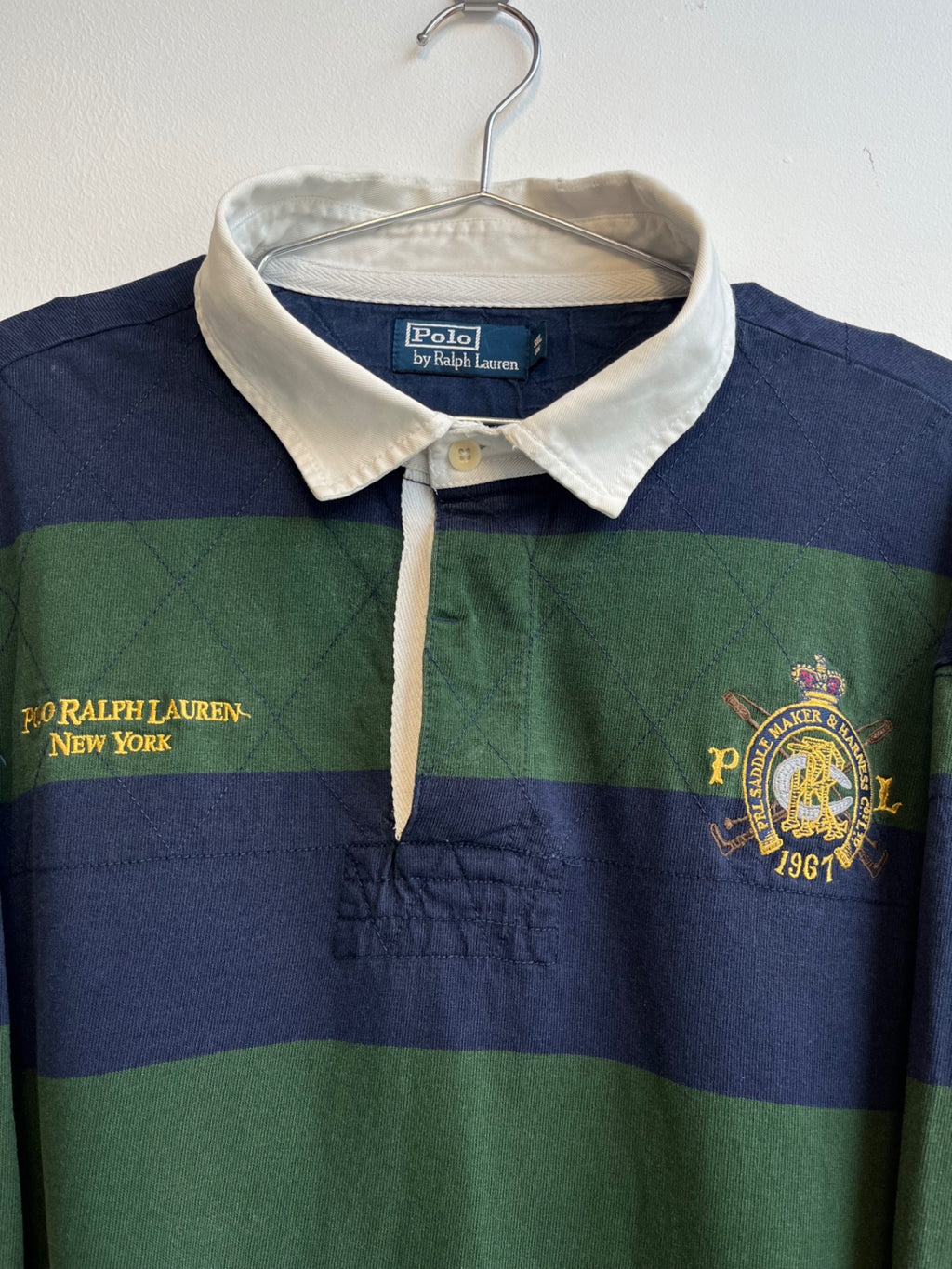 Polo Ralph Lauren Green Striped Rugby Shirt