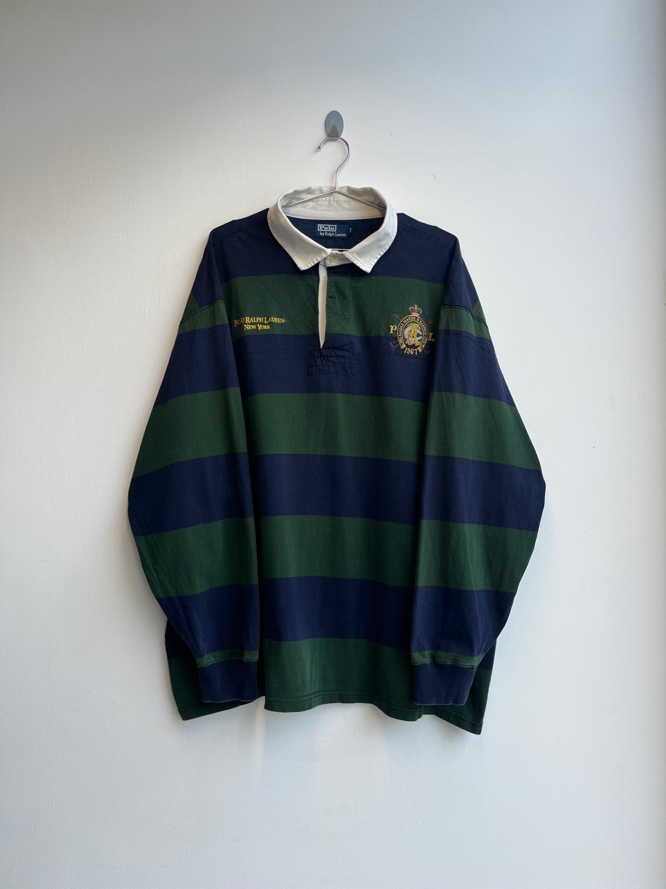 Polo Ralph Lauren Green Striped Rugby Shirt