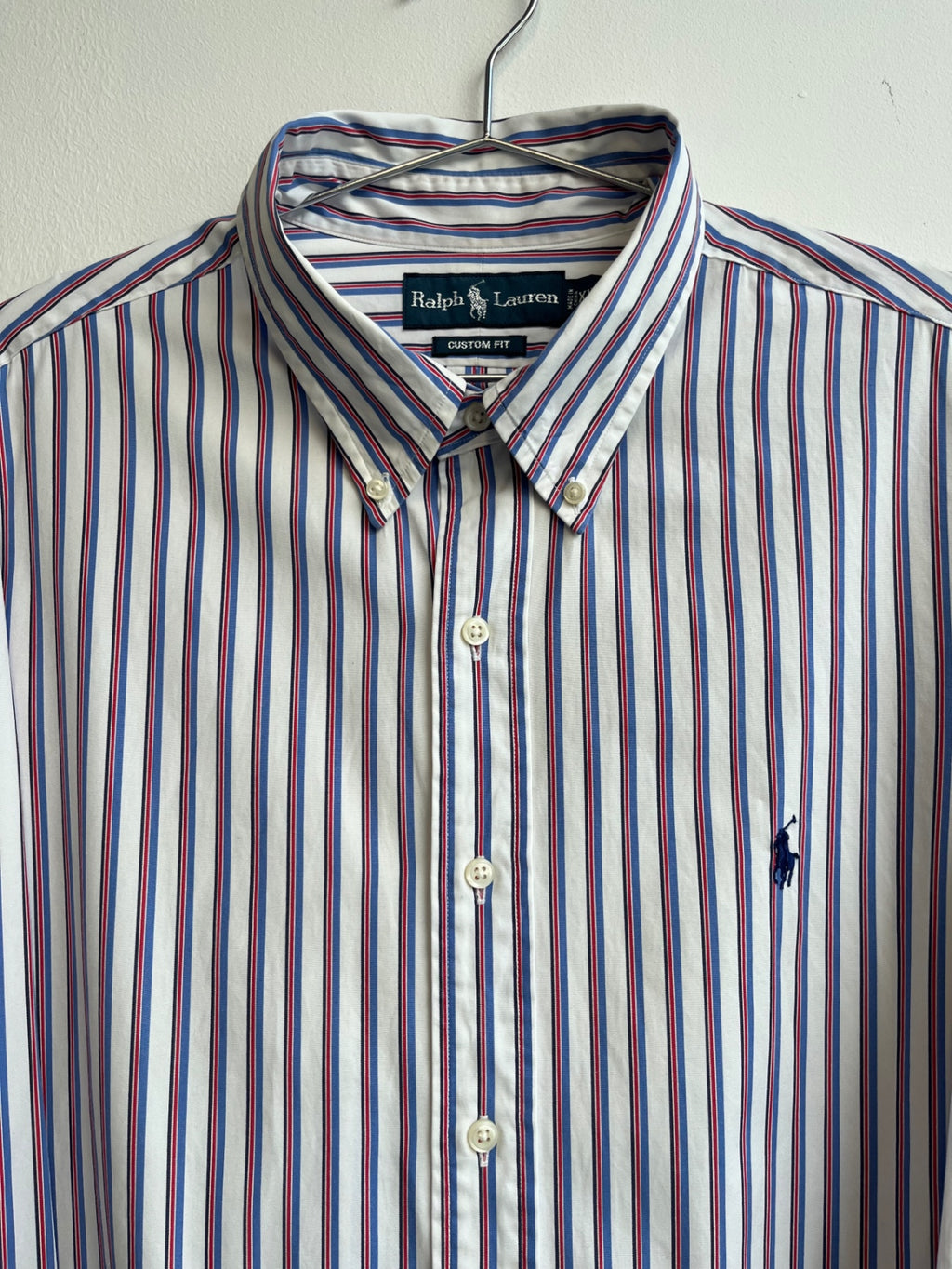 Ralph Lauren Red and Blue Striped Shirt