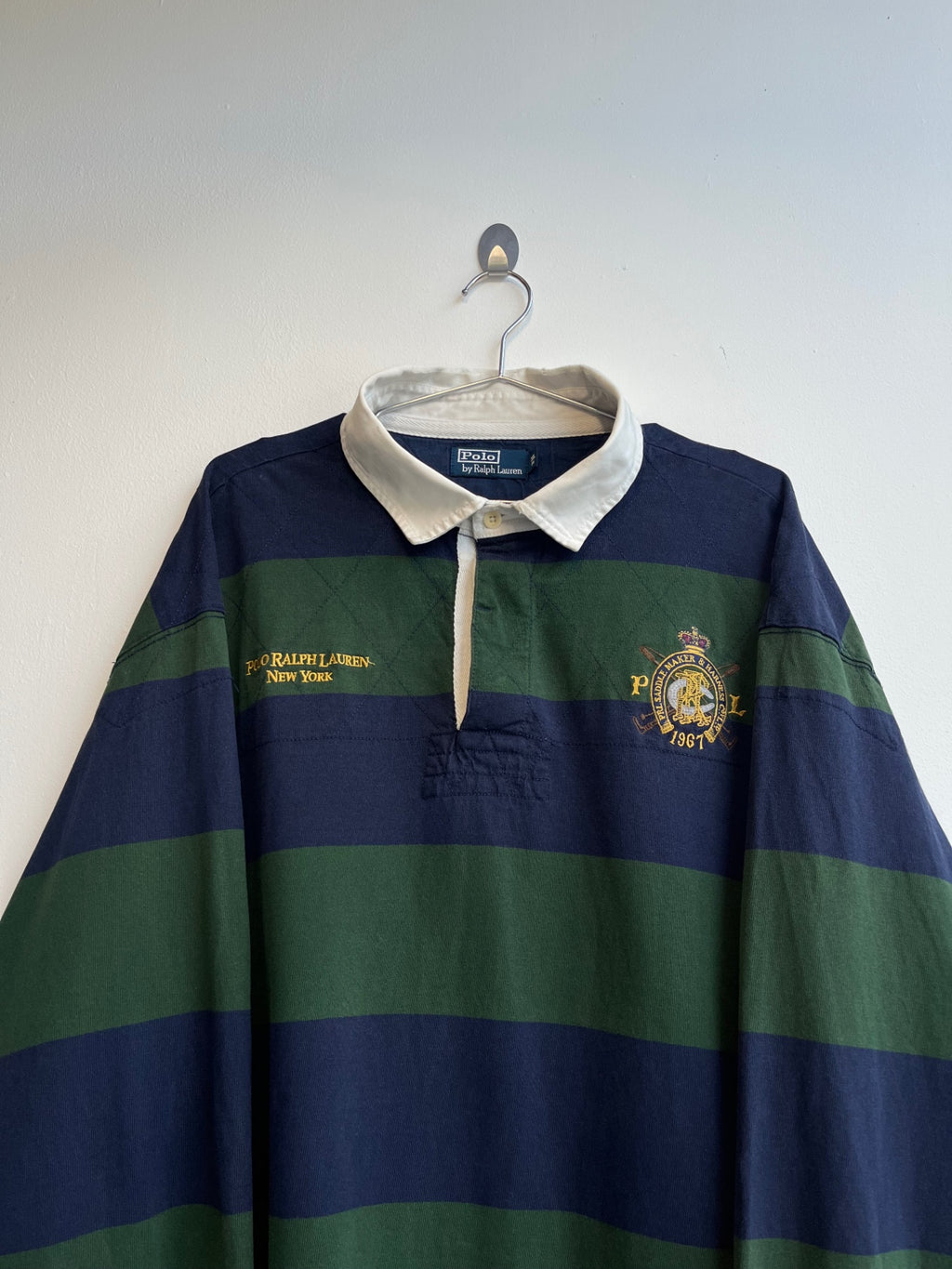 Polo Ralph Lauren Green Striped Rugby Shirt