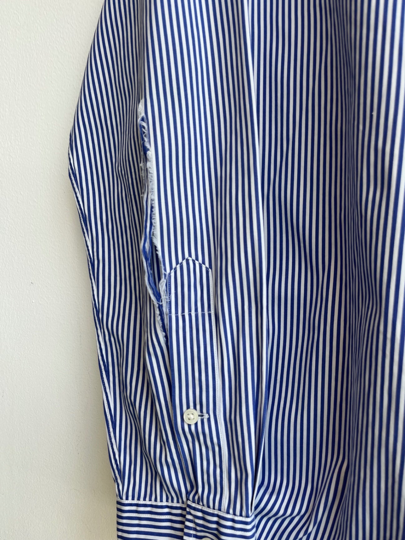 Ralph Lauren Blue Striped Custom Shirt