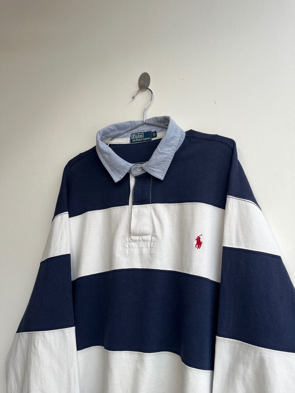 Polo Ralph Lauren Navy and White Rugby Shirt