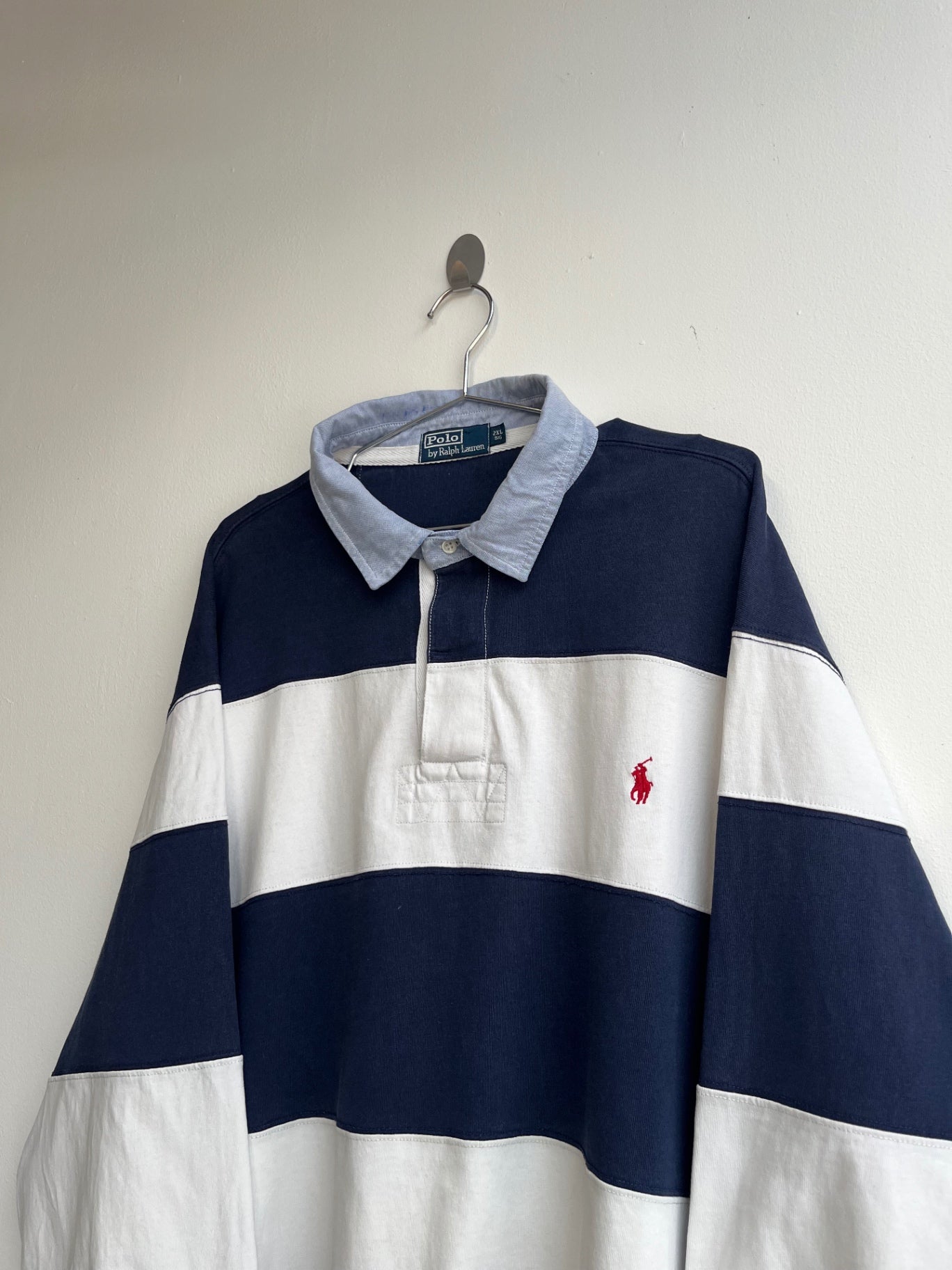 Polo Ralph Lauren Navy and White Rugby Shirt
