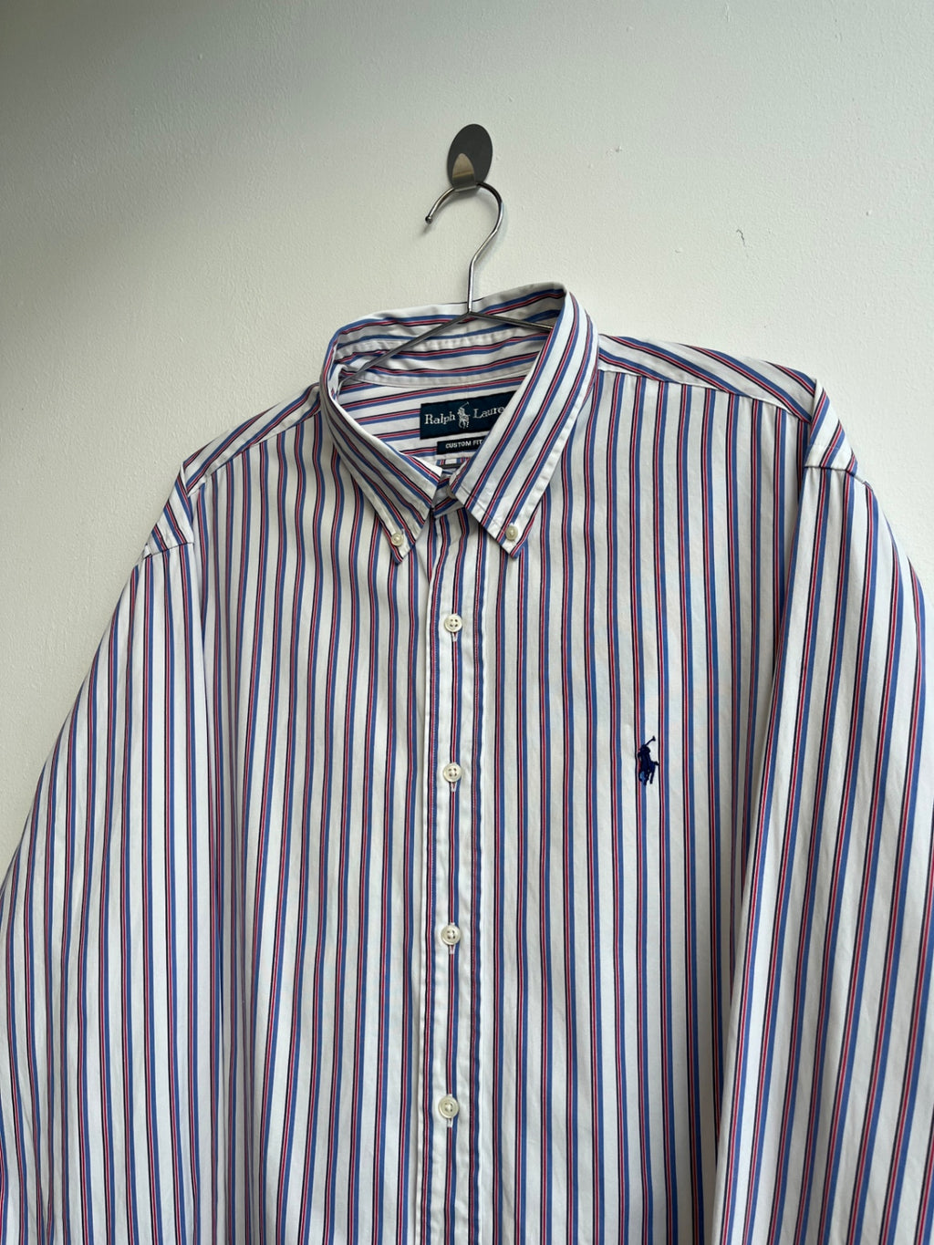 Ralph Lauren Red and Blue Striped Shirt