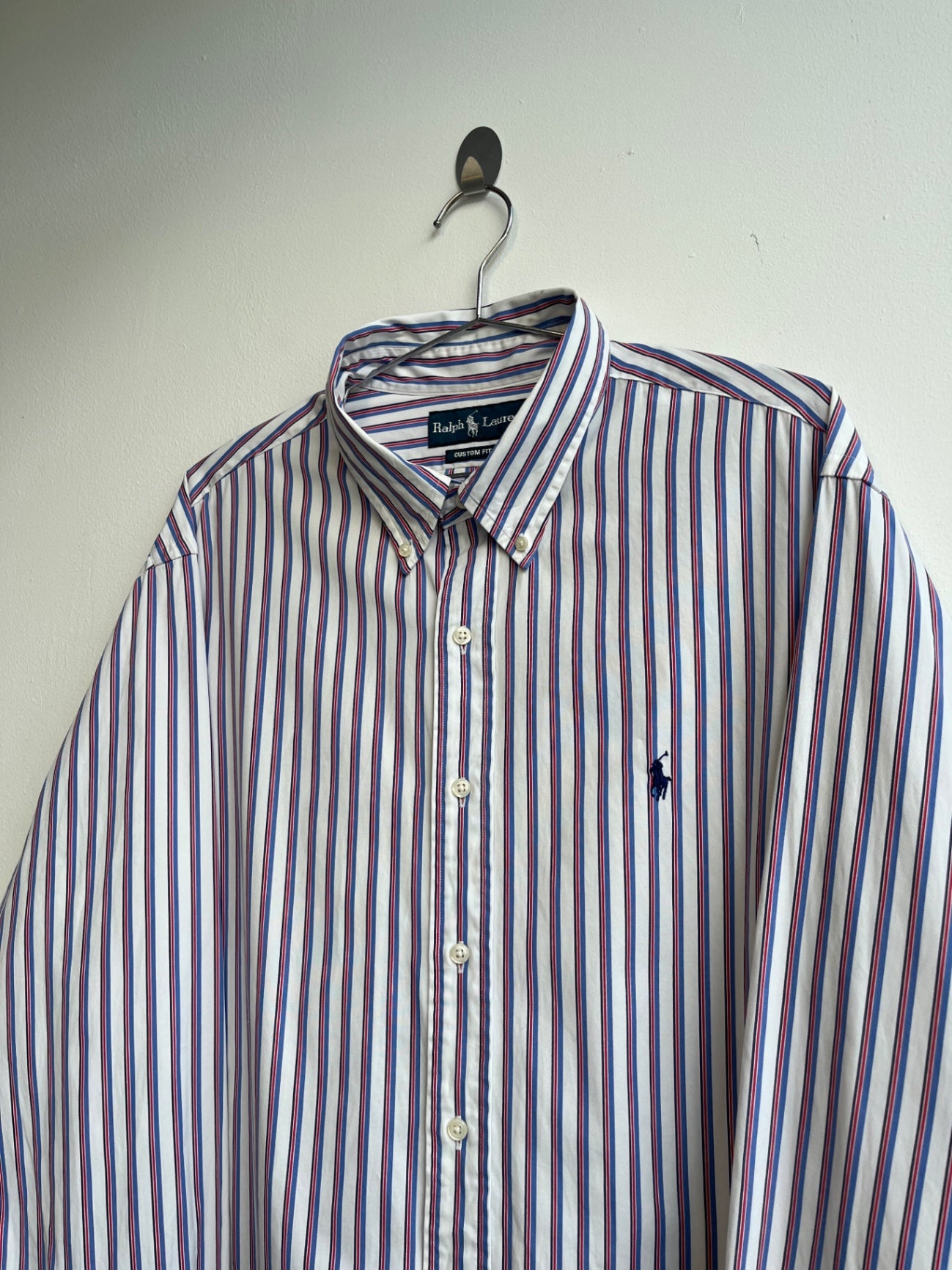 Ralph Lauren Red and Blue Striped Shirt