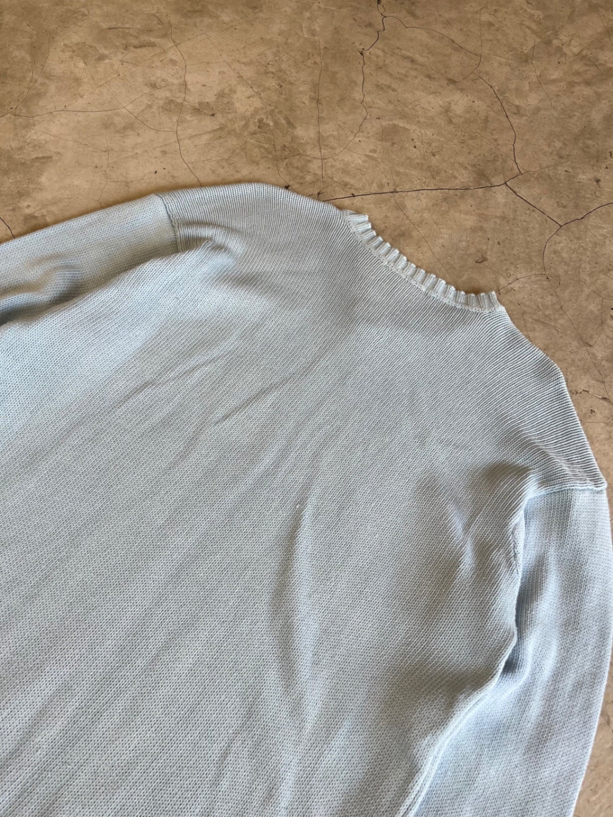 Polo Ralph Lauren Light Blue Knit Crewneck