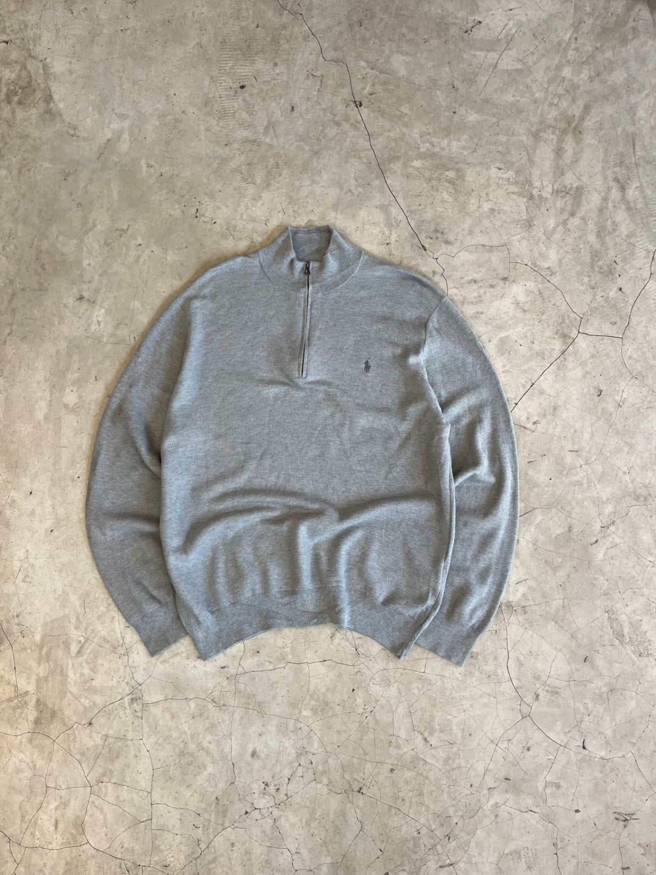 Grey RL 1/4 Zip