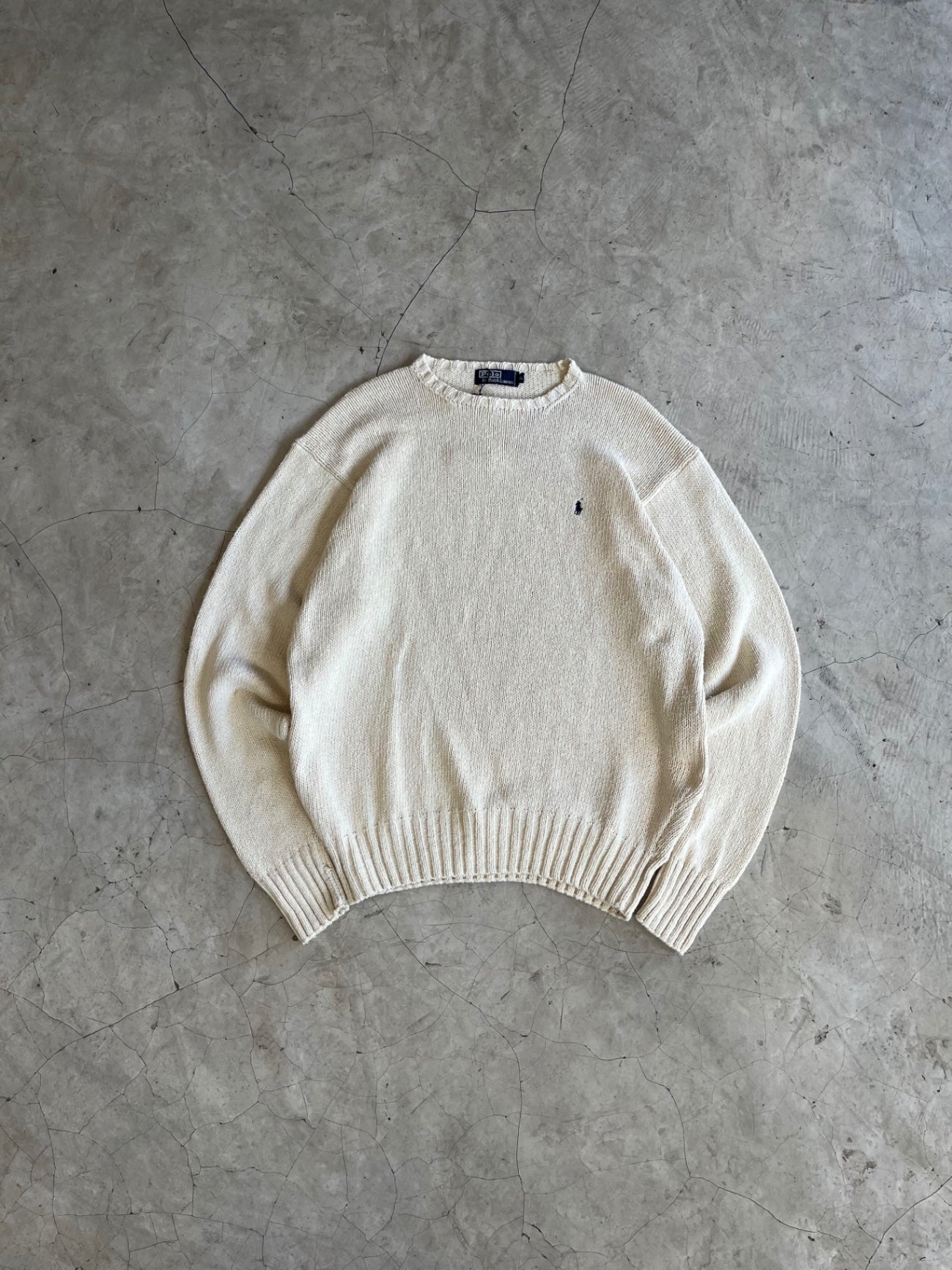 Polo Ralph Lauren Cream Knit Crewneck