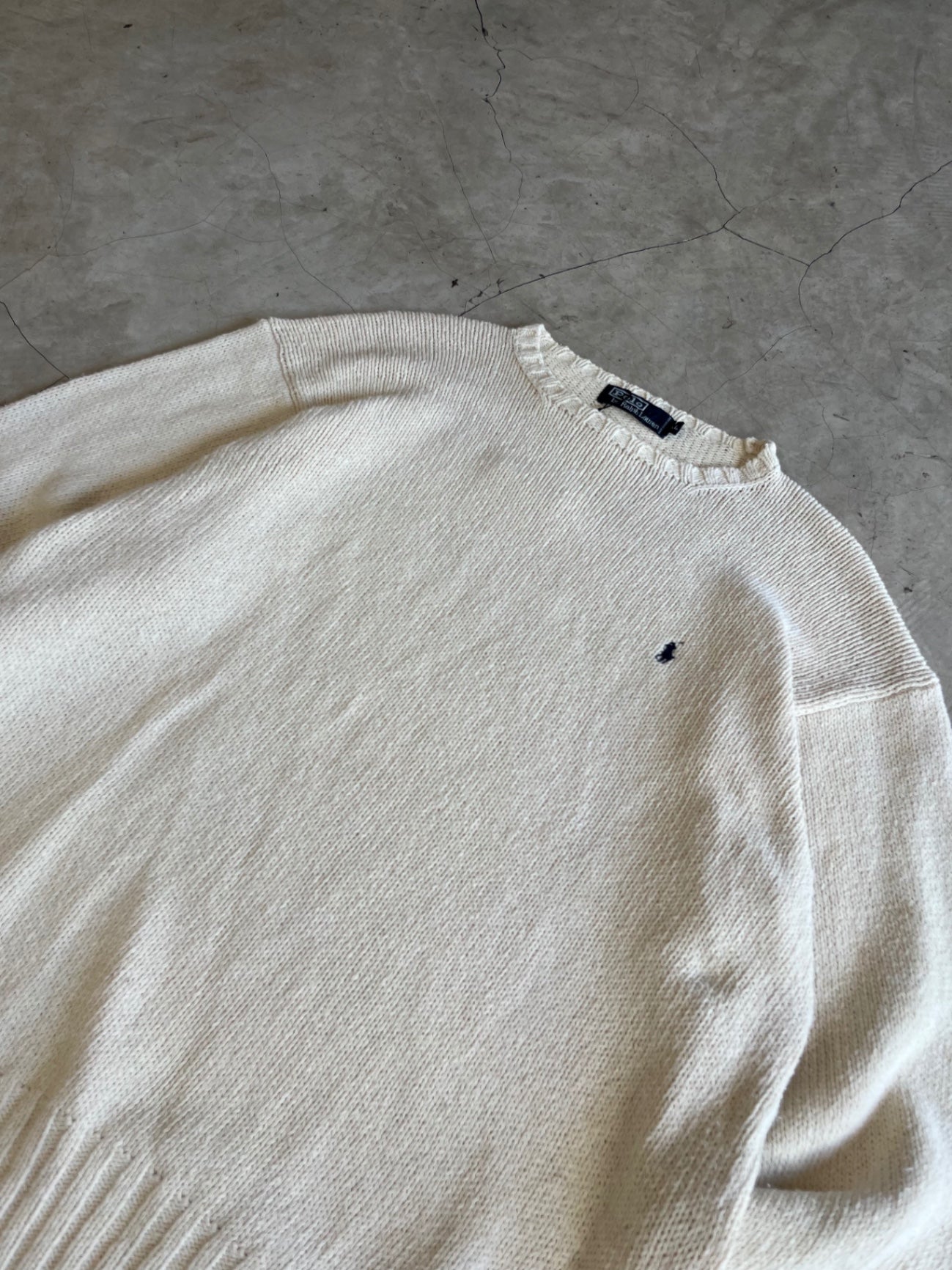Polo Ralph Lauren Cream Knit Crewneck