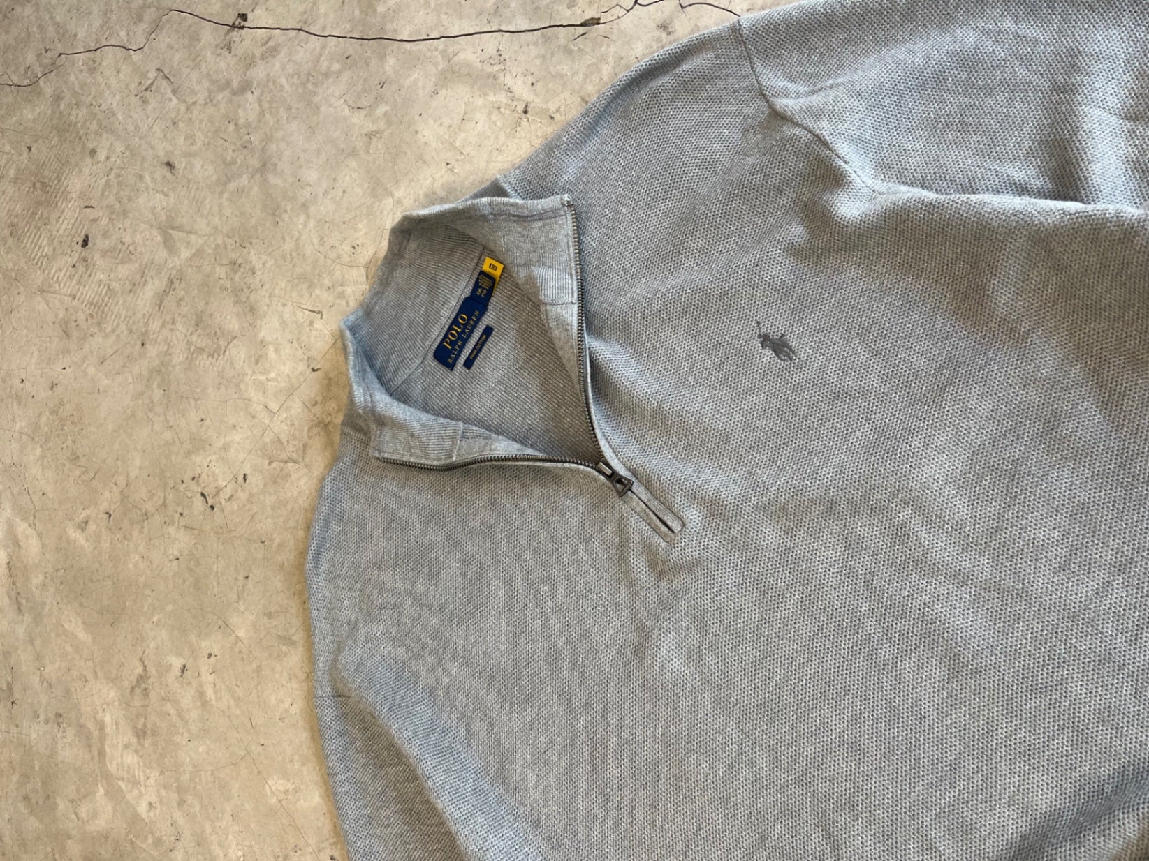 Grey RL 1/4 Zip