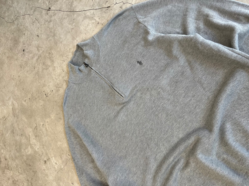 Grey RL 1/4 Zip