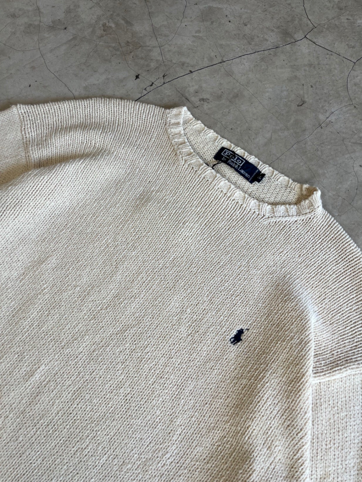 Polo Ralph Lauren Cream Knit Crewneck